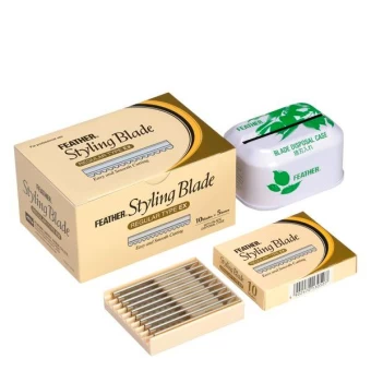 Feather Razor Klingen 50 Stück + Box Einheit 3 Feather Razor Klingen 50 Stück + Box Einheit