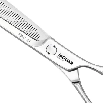 Jaguar Silver Line Effilierschere Xena 43 6" 43 Zähne Silber 4 Jaguar Silver Line Effilierschere Xena 43 6" 43 Zähne Silber – Bild 2