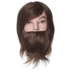 Efalock Übungskopf BEN MIT BART Braun