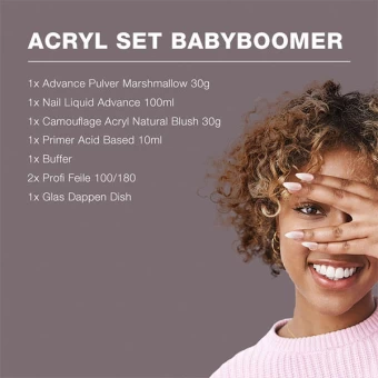 Juliana Nails Acryl Set Babyboomer 4 Juliana Nails Acryl Set Babyboomer – Bild 2